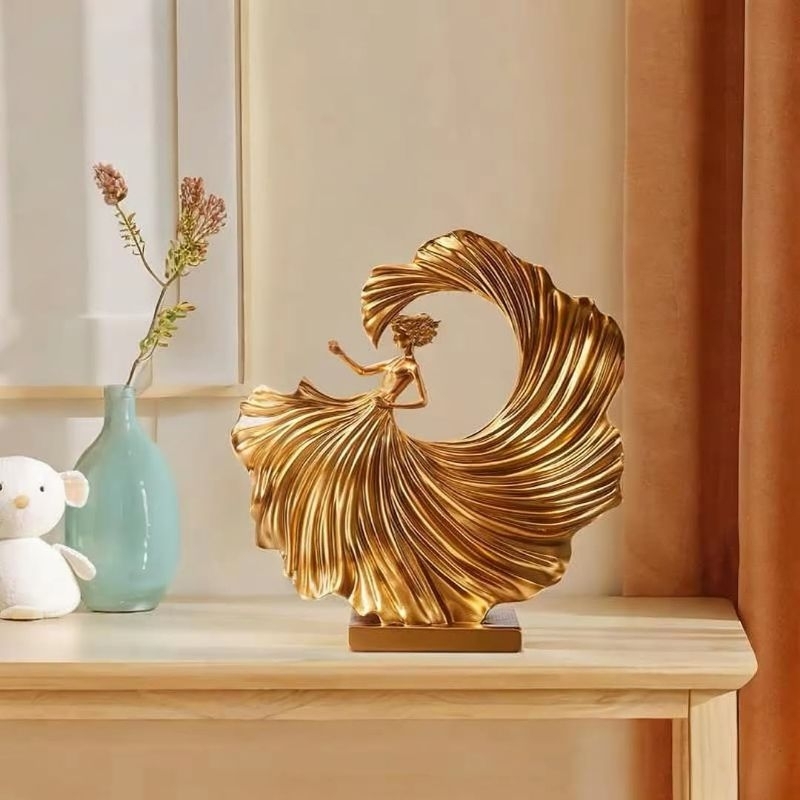 Gold Dancer Dancer Table Decoration Gold Resin Gold Display | Shopee ...