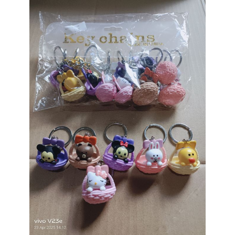 GANTUNGAN Disney-shaped key chains, contents 12 | Shopee Philippines