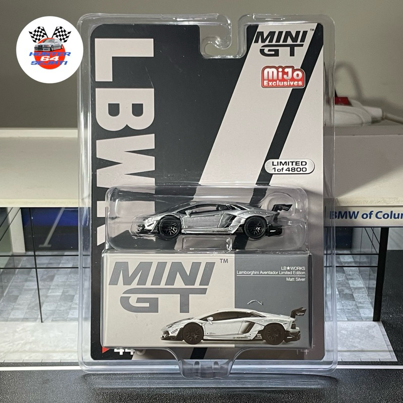 Mini GT LB WORKS Lamborghini Aventador Limited Edition Matt Silver Mijo ...
