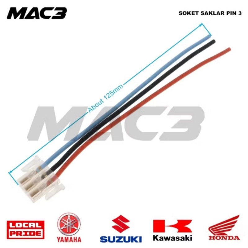 MAC3 Foot switch socket 3 cup pin3 switch | Shopee Philippines