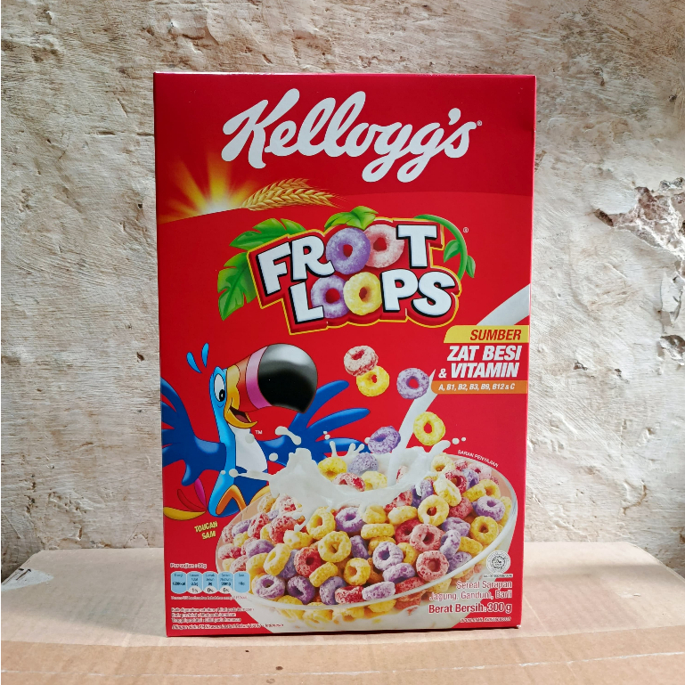 [HALAL] Kellogg's Breakfast Cereal Froot Loops 300gr (Creal Breakfast ...