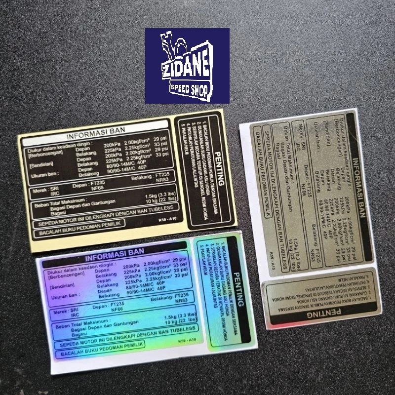 WARNING FRIENDSHIP TIRE INFORMATION TIRE INFORMATION Sticker | Shopee ...