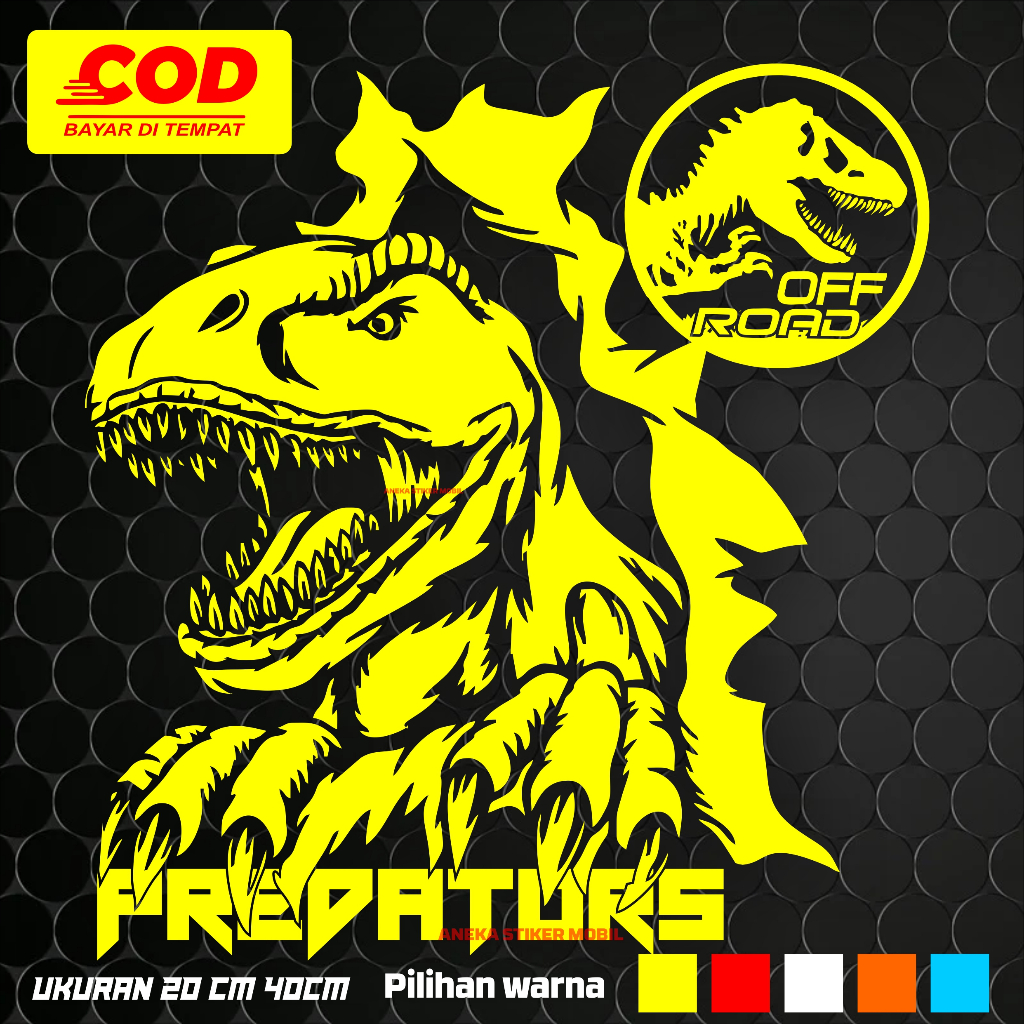 T-Rex Dinosaur Stickers for Universal Car Body and Window | Shopee ...