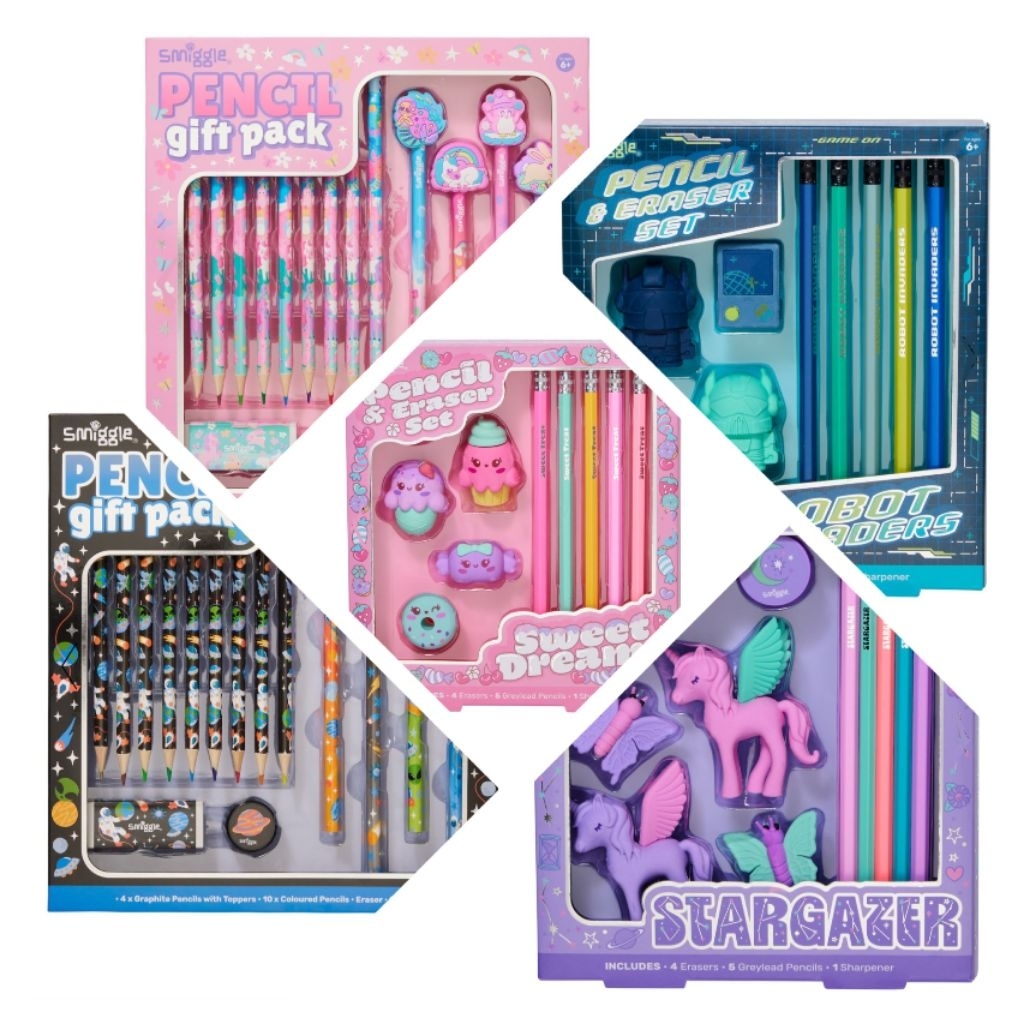 SMIGLE Pencils Gift Pack / Vision Eraser Pencil Box Set (Pencil Set ...