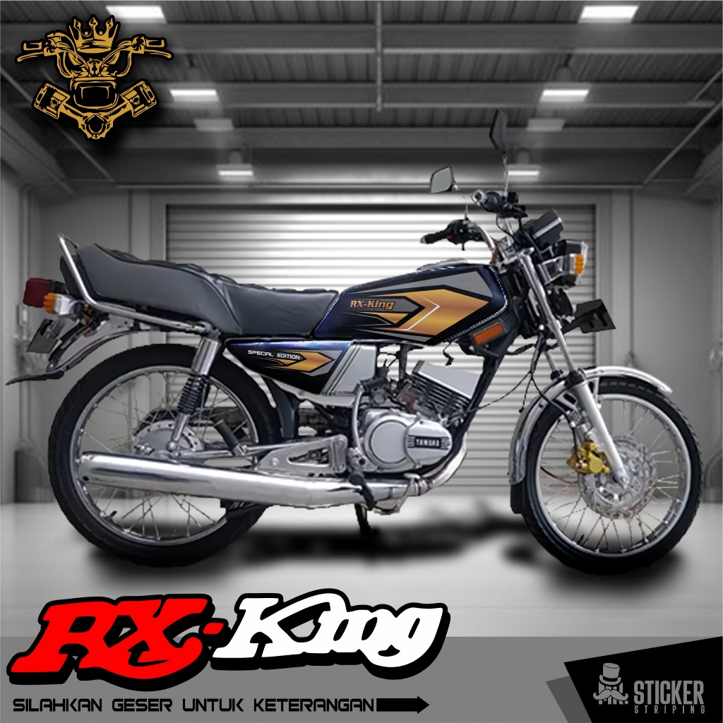 Yamaha RX King UV Transparent Striping Less Body Polet Custom Sticker ...