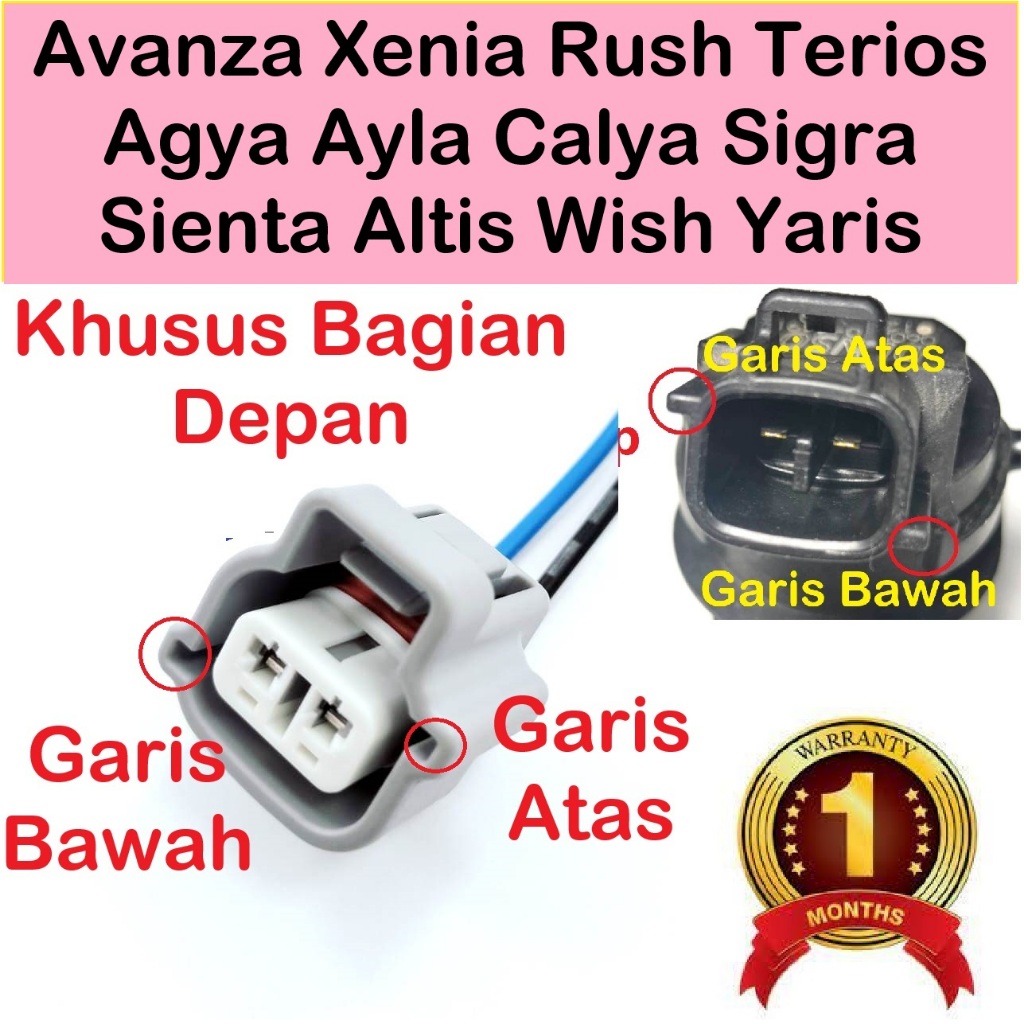 Front washer socket Toyota Avanza Xenia Rush Terios Agya Ayla Calya ...