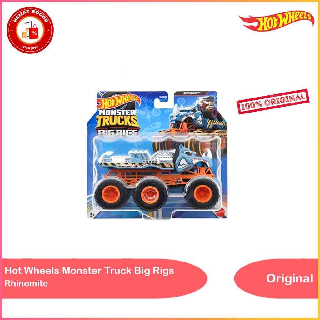 Original Hot Wheels Monster Truck Big Rigs Series NEW Edition | Shopee ...