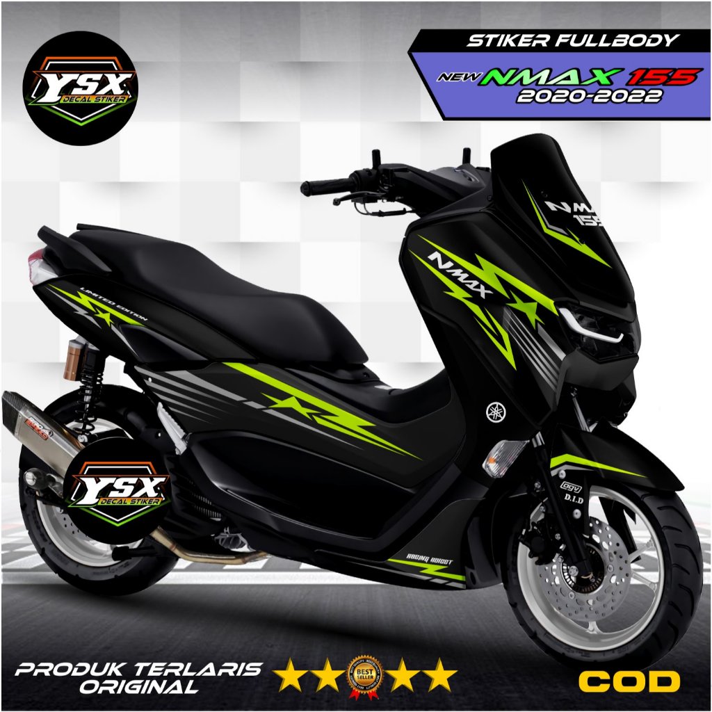 Decal New Nmax fullbody Sticker Black Model Design Good Color Trim ...
