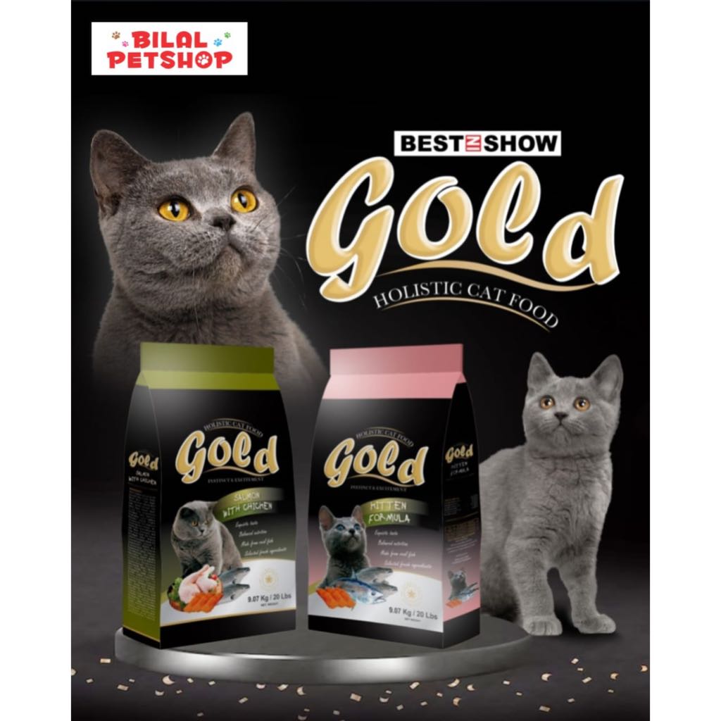 Gold CAT HOLISTIC REPACK 1KG ADULT KITTEN CAT FOOD PREMIUM CAT FOOD ...