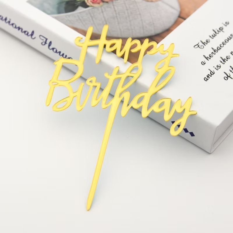 ELSTUFF496 ACRYLIC TOPPER HAPPY BIRTHDAY CAKE TOPPER | Shopee Philippines