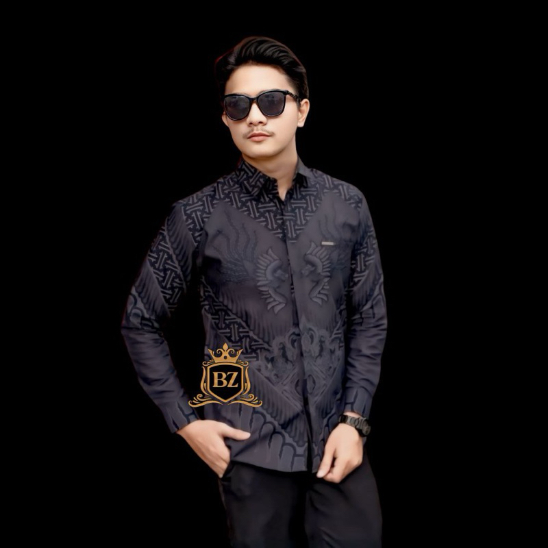 BSWART Batik HRB026 kenongo Short Hem Padi Pekalongan ML XL XXL Modern ...