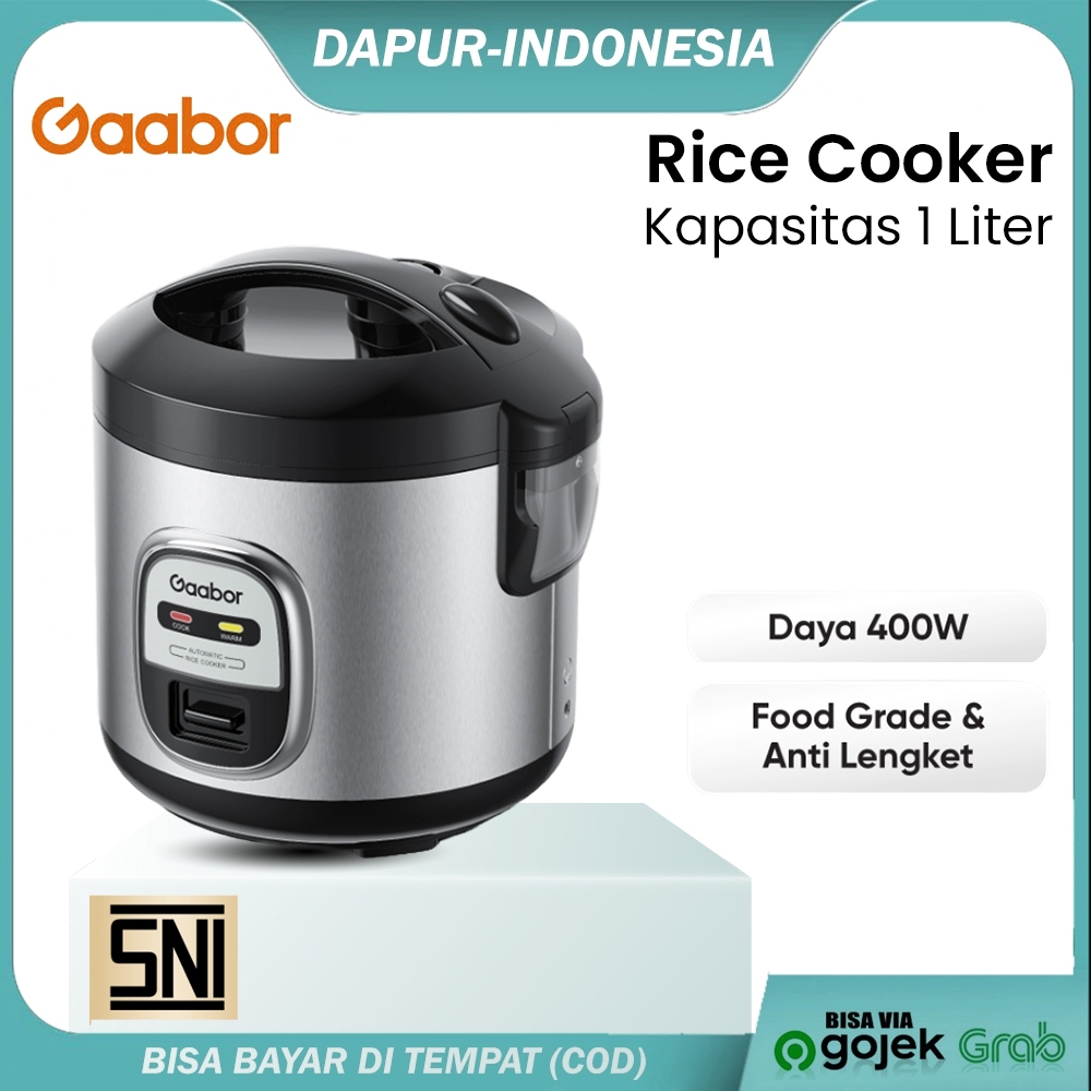 Gaabor MULTIPURPOSE Rice Cooker (Cooking Steaming Warming) - 1 Liter ...