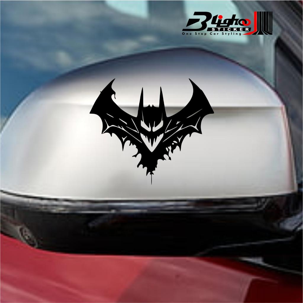 BLIGHOO - CUTTING STICKER BATMAN BAT CAR MIRROR RIGHT LEFT COOL CAR ...