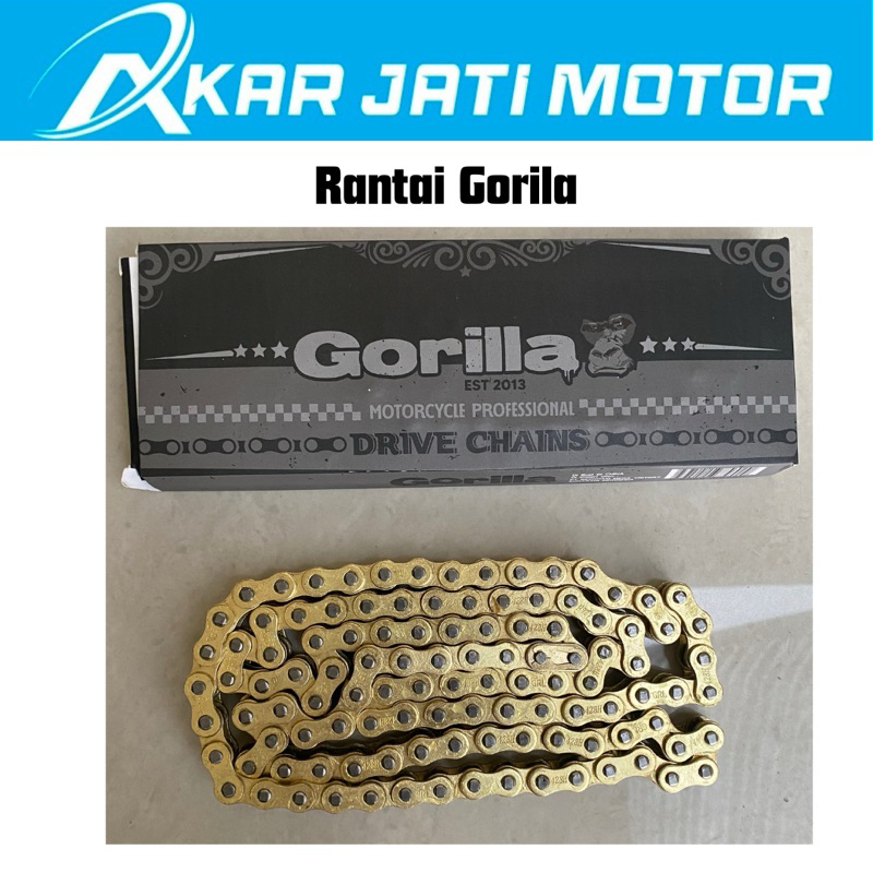 GORILLA RACING CHAIN GORILLA GOLD CHAIN 428H-130L | Shopee Philippines