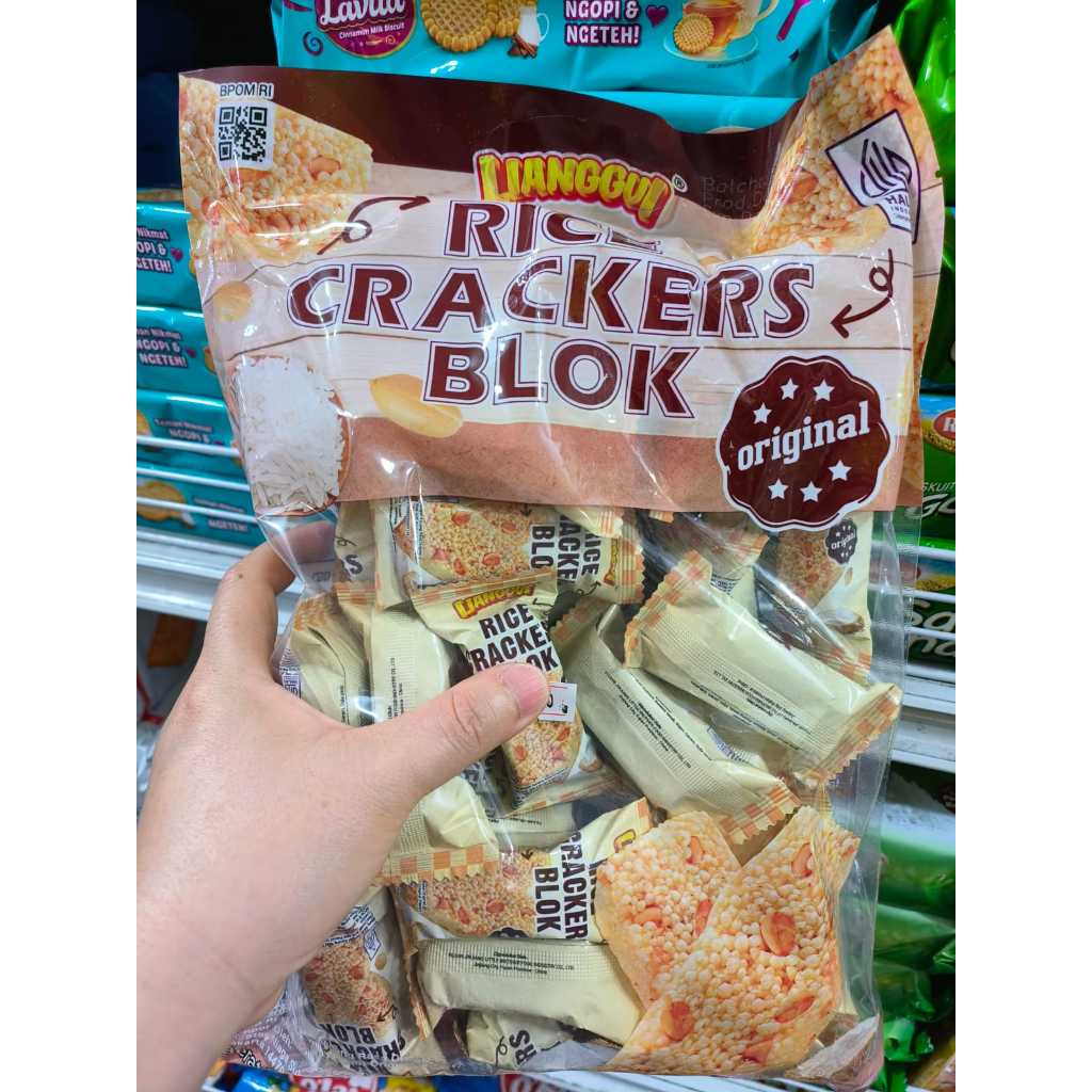 LIANGGUI JIPANG RICE I RICE CRACKERS BLOCK I ORIGINAL PEANUTS | Black ...