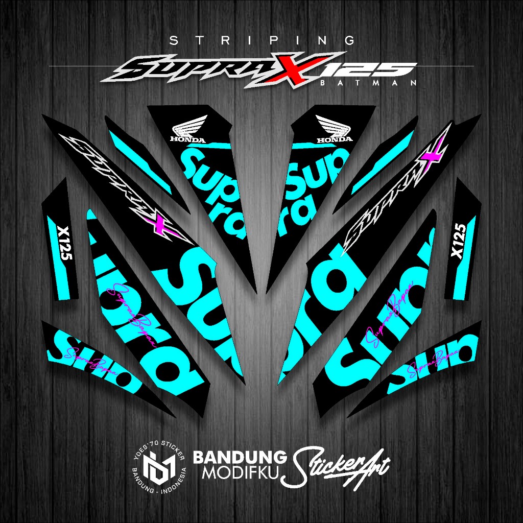 STRIPING VARIATIONS SUPRA X 125R / MOTIF KRS 85 / STICKER SUPRA X 125 ...