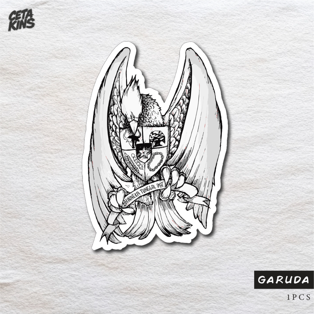 Garuda stickers, pancasila stickers, cool Indonesian stickers | Shopee ...