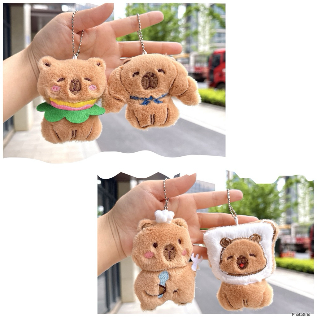CAPYBARA FOOD EDITION BAGCHARM CUTE CAPY | Shopee Philippines