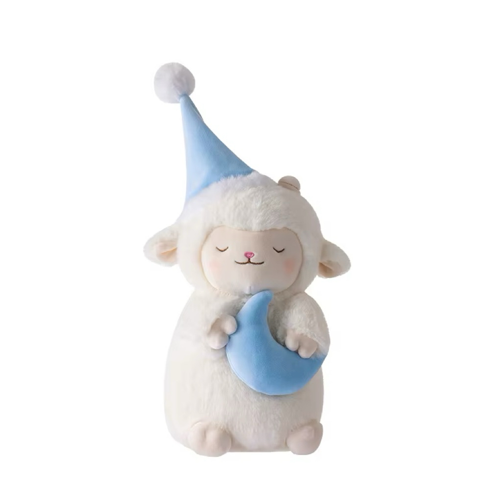 miniso Lamb Baa Collection Sleeping Plush Toy Sheep doll Toy/ | Shopee ...