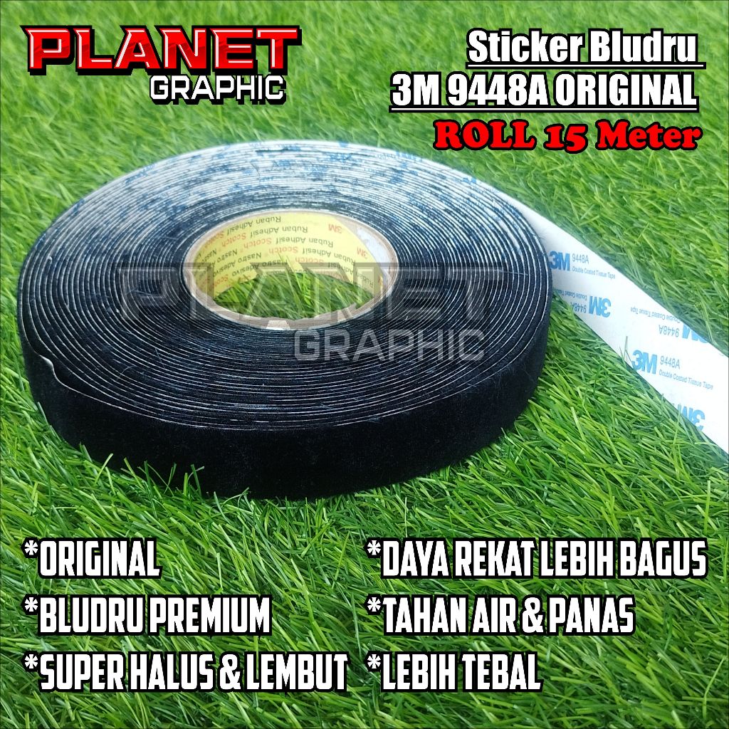 Velvet Sticker / beludru 3m 9448A ORIGINAL for Squeegee Coating Size 2 ...