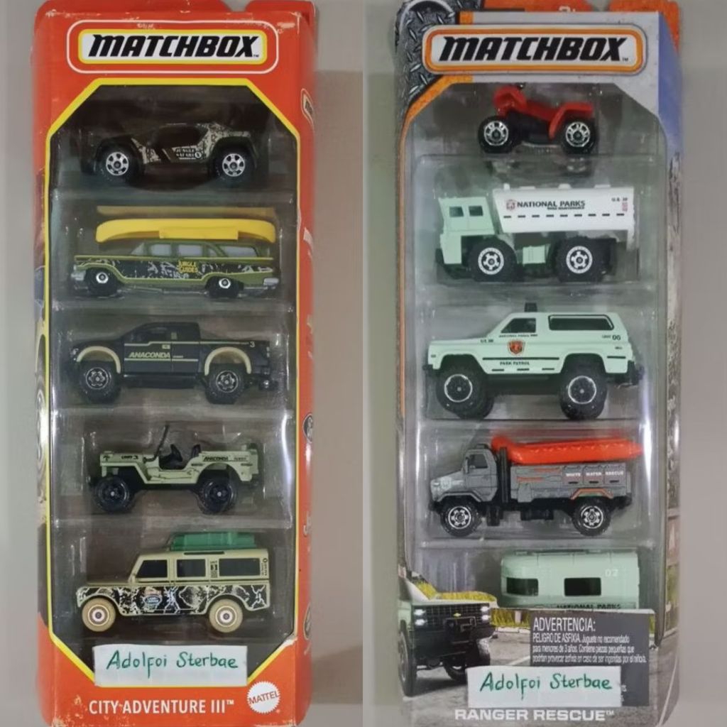 Matchbox contains 5 city adventure iii 3 malibu maurauder 1959 chery ...