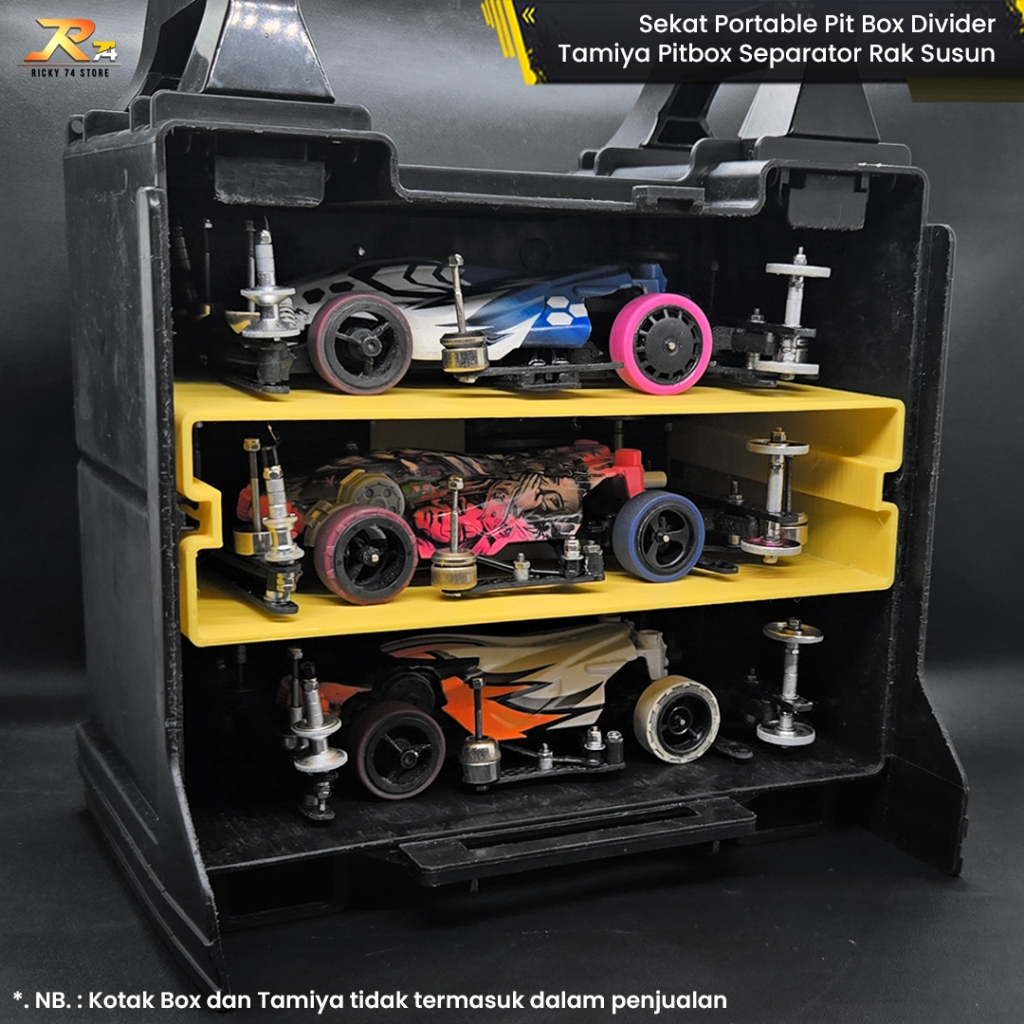 Portable Pit Box Divider - Tamiya Pitbox Separator Stacking Shelf ...