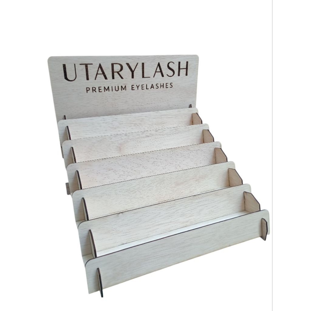 5-Tier Slanted Display Rack 32.1 x 29.1 x 30 cm Display Rack Organizer ...