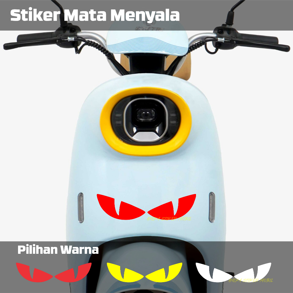 MATA Electric Bike Eye Stickers Universal Cutting Stickers | Shopee ...