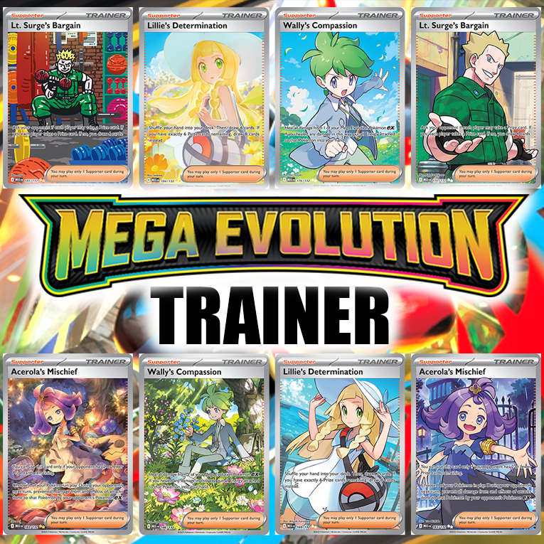 POKEMON TCG HOLOGRAM SPECIAL TRAINER CARD - MEGA EVOLUTION (MEG ...