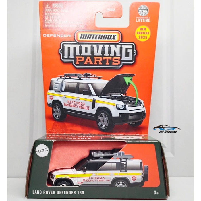 Matchbox Moving Parts Land Rover Defender 130 Rescue | Shopee Philippines