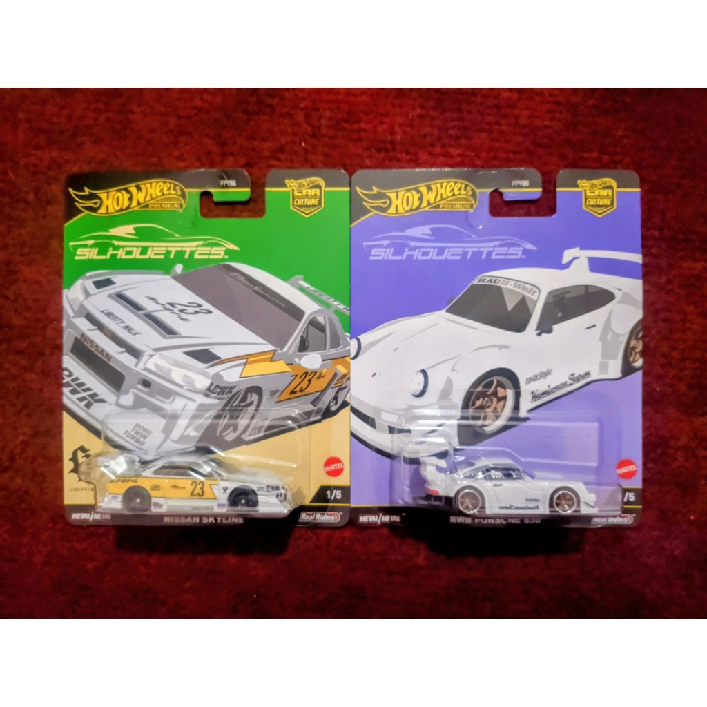 Hotwheels Premium Porsche RWB & R34 Silhouette | Shopee Philippines