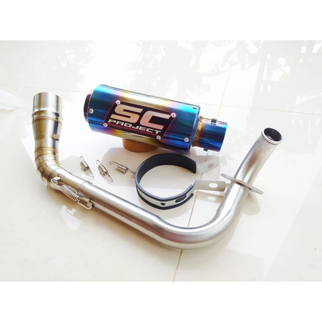 Exhaust Sc project For Click 125/150i LED All new beat Nmax Aerox pcx ...