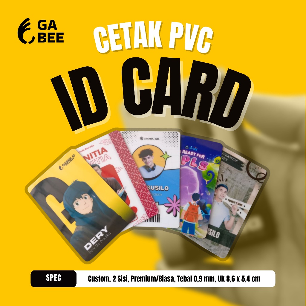 PVC ID CARD - CUSTOM PVC ID CARD PRINTING, CAN BE SOLD INDIVIDUALLY ...