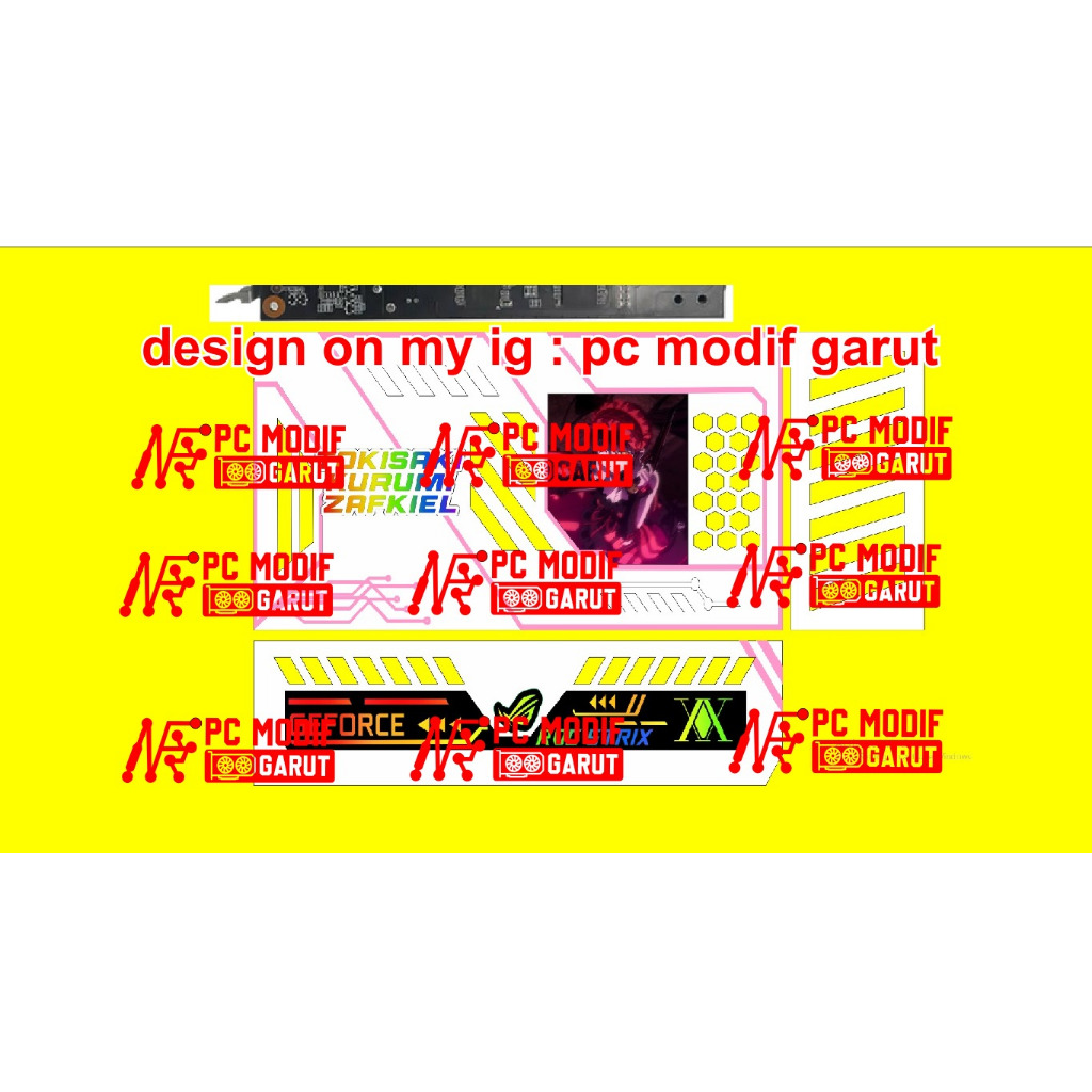 VGA COVER GPU COVER MAXUS GTX EDITION LED ARGB CUSTOM LOGO | Shopee ...