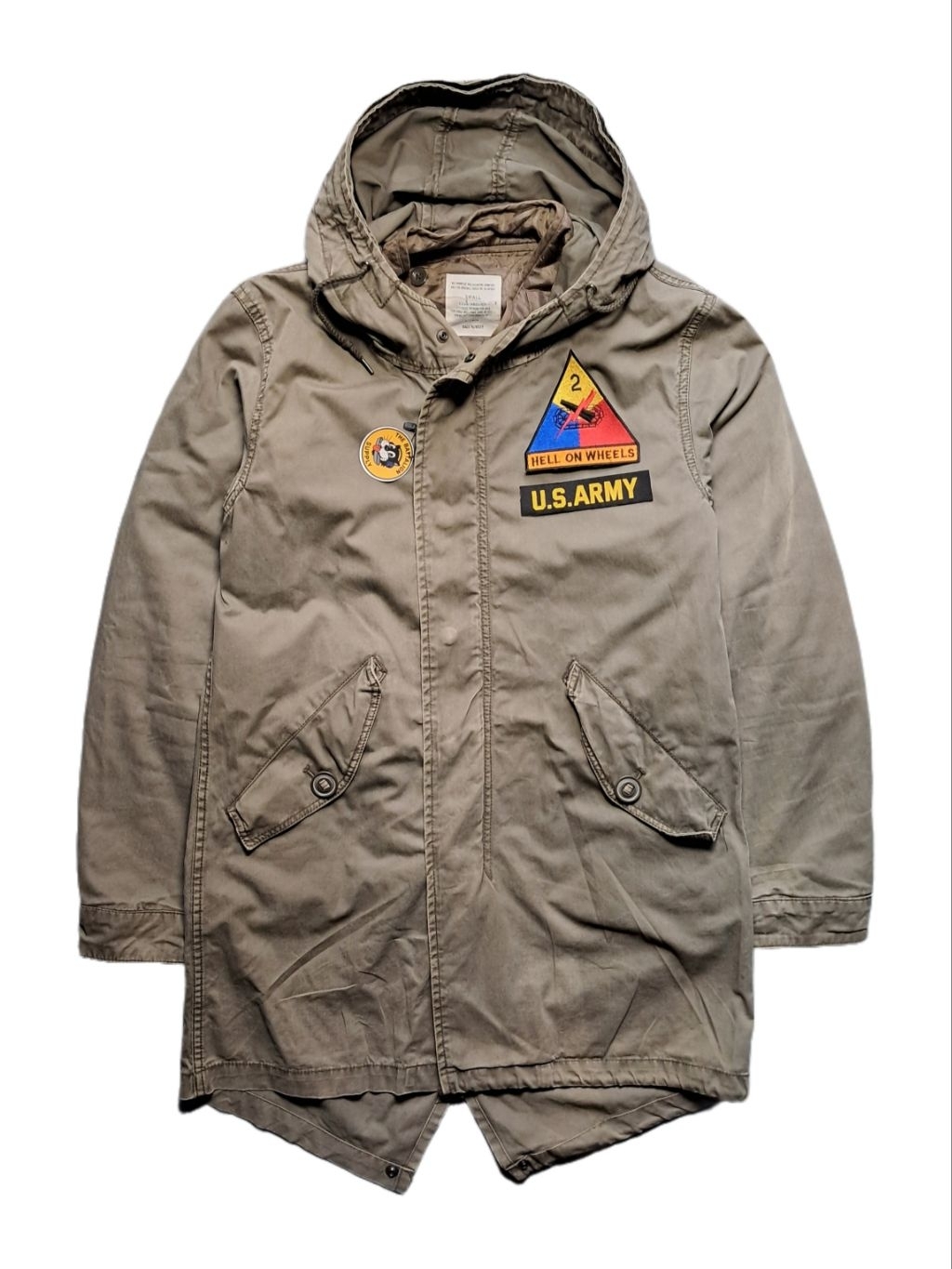 Field military jacket fishtail parka is army 2nd armored division ww2 ...
