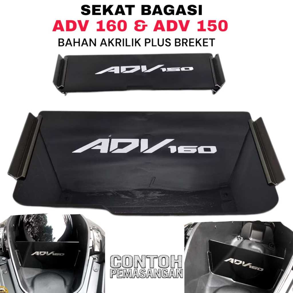Honda ADV 150 & ADV 160 trunk divider made of acrylic plus pnp ADV 150 ...