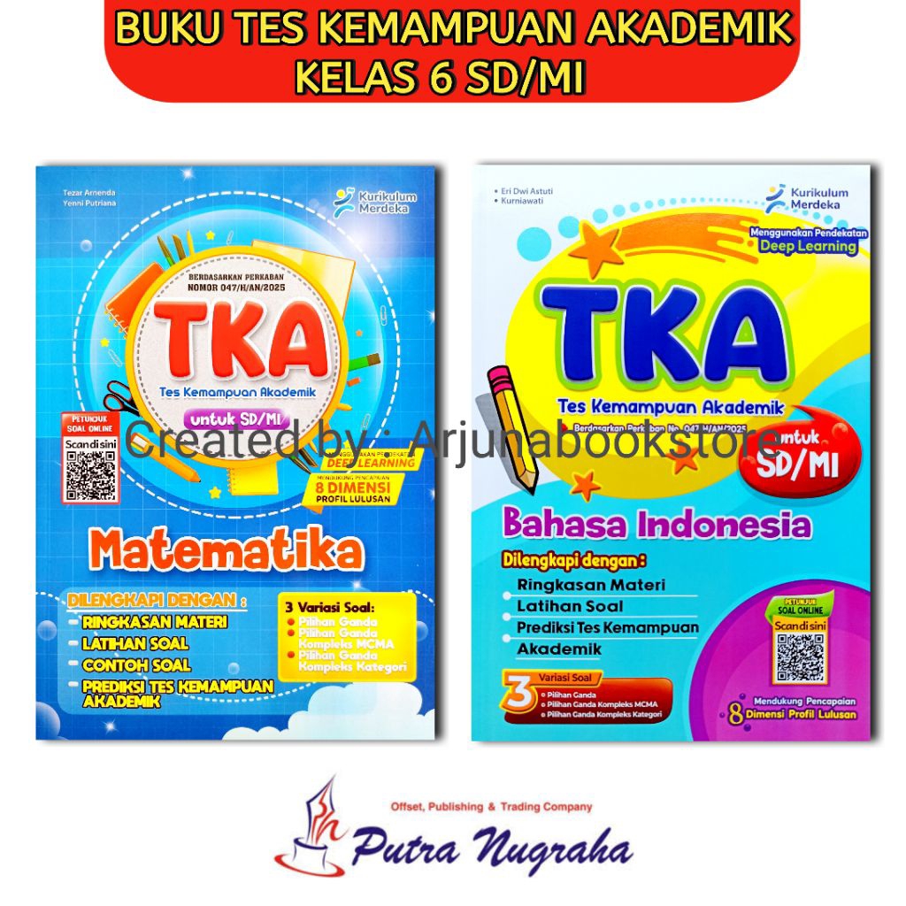 Indonesian Language Mathematics Tka Book For Elementary School Mi 2026