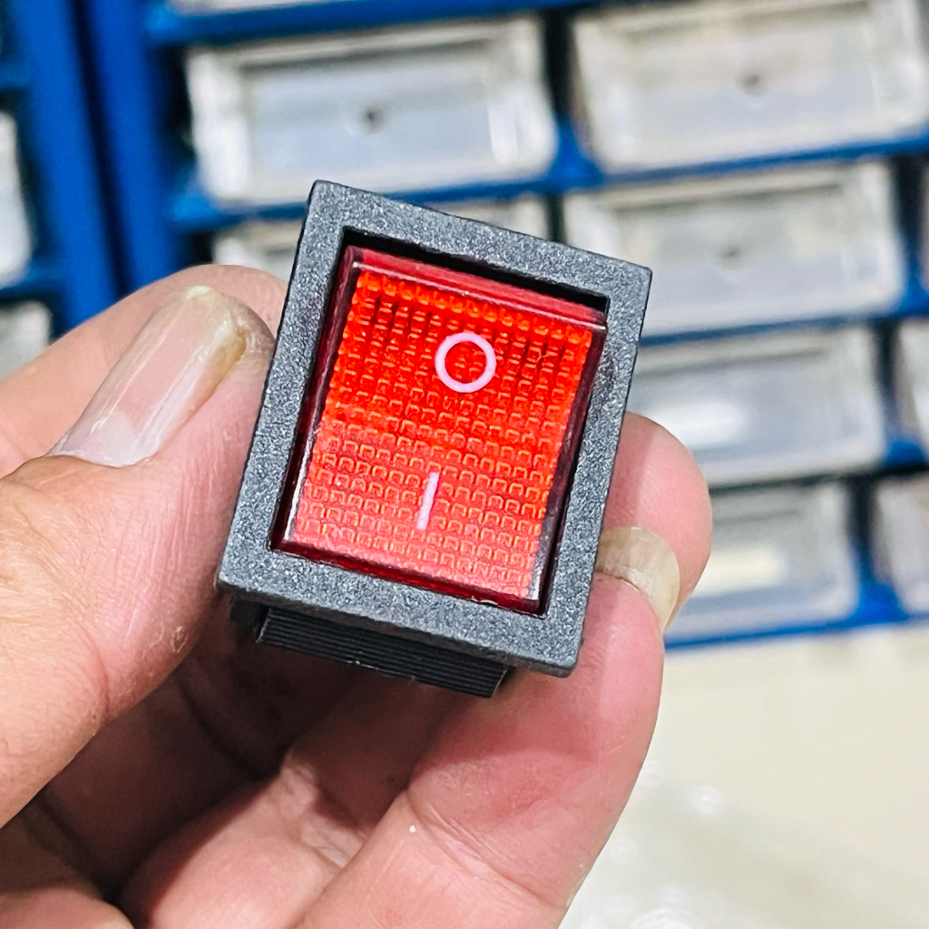 MERAH Large 4 pin red light on-off switch | Shopee Philippines