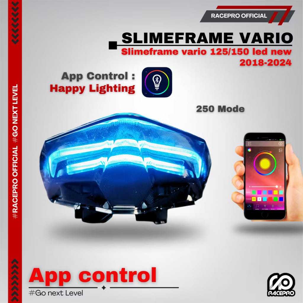 MERAH Racepro RGB Slimframe Stoplamp Vario 125/150 LED STOPLAMP VARIO ...