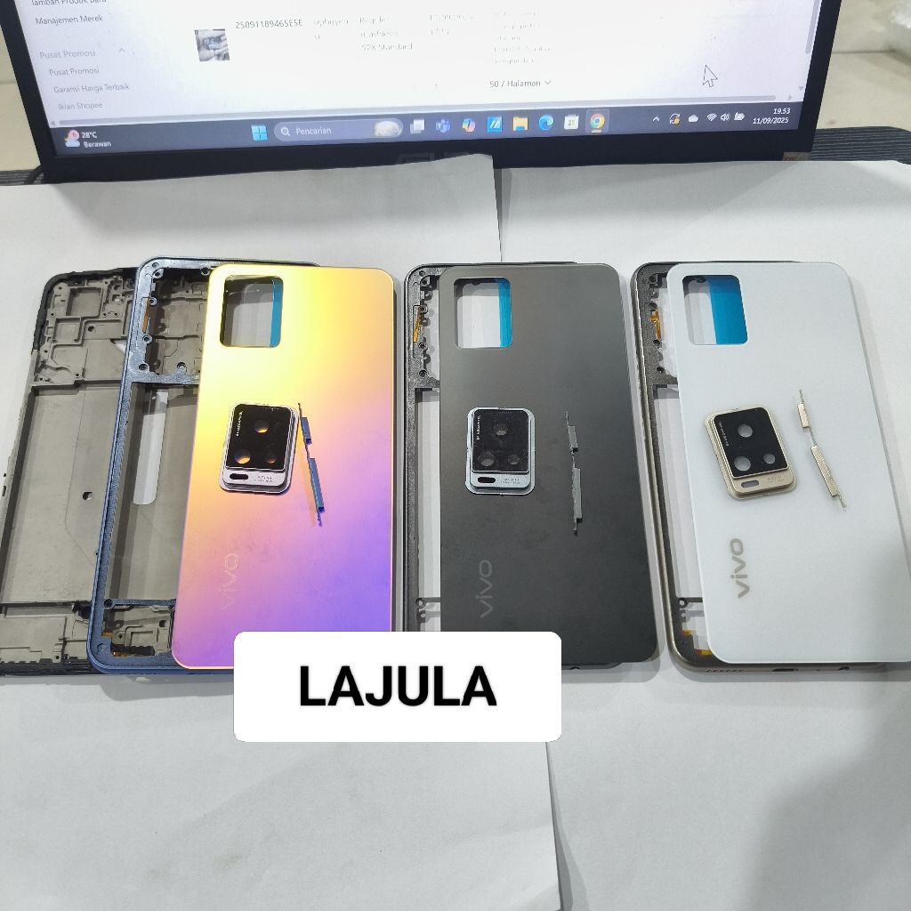 Kesing housing backcasing full set Vivo v20 4g kesing + frame | Shopee ...