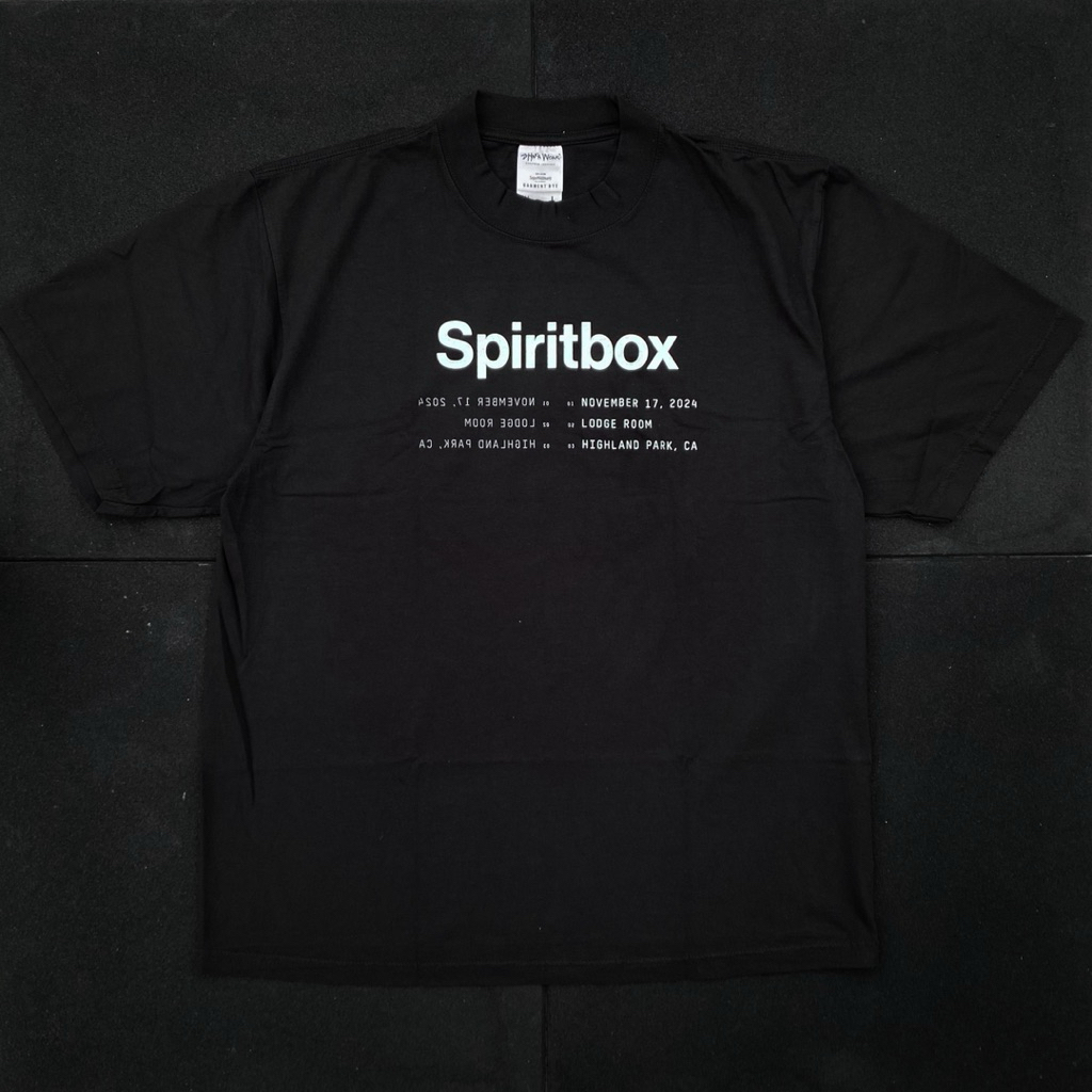 Spiritbox Men's and Women's Band T-Shirt - Tracklist The Lodge Event ...