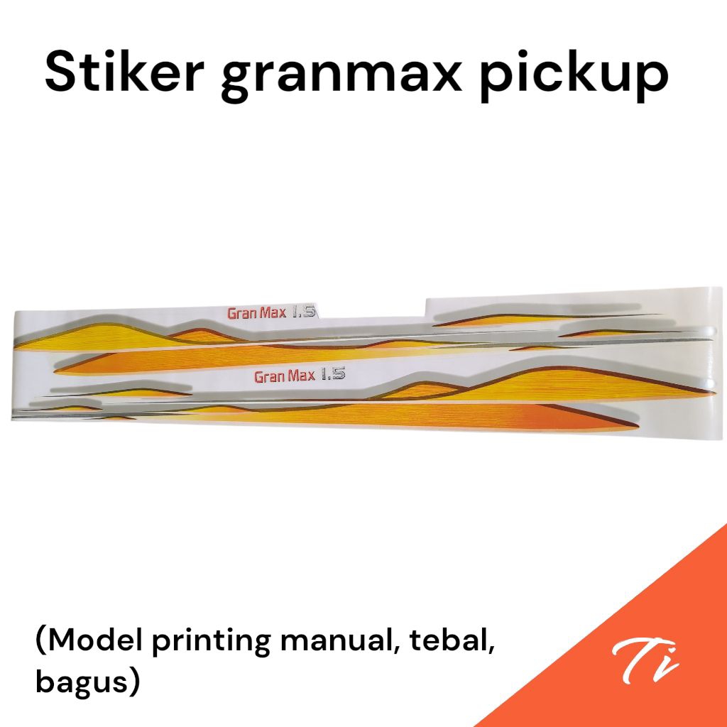 Car Sticker with garn max grand max 1.5 pick up right writing Kiri ...