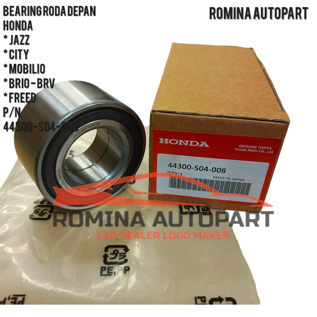 FRONT WHEEL BEARING JAZZ CITY BRV BRIO MOBILIO FREED ABS 1PC | Shopee ...