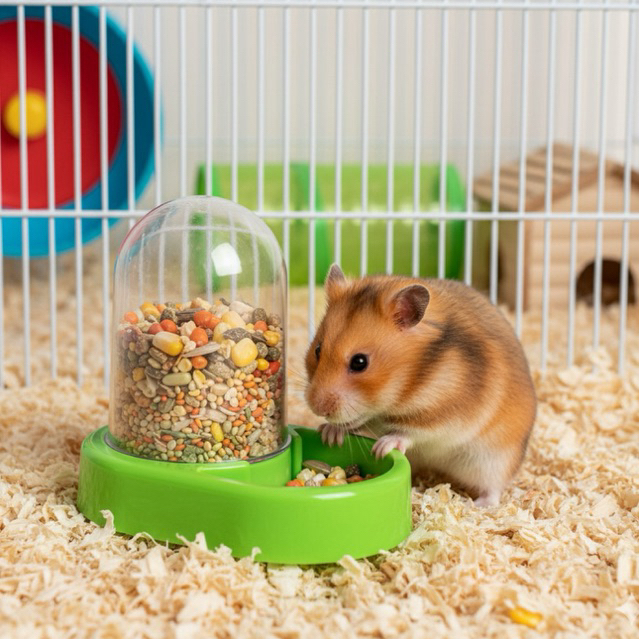 Mini Auto Feeder Hamster Feeder Dispenser | Shopee Philippines