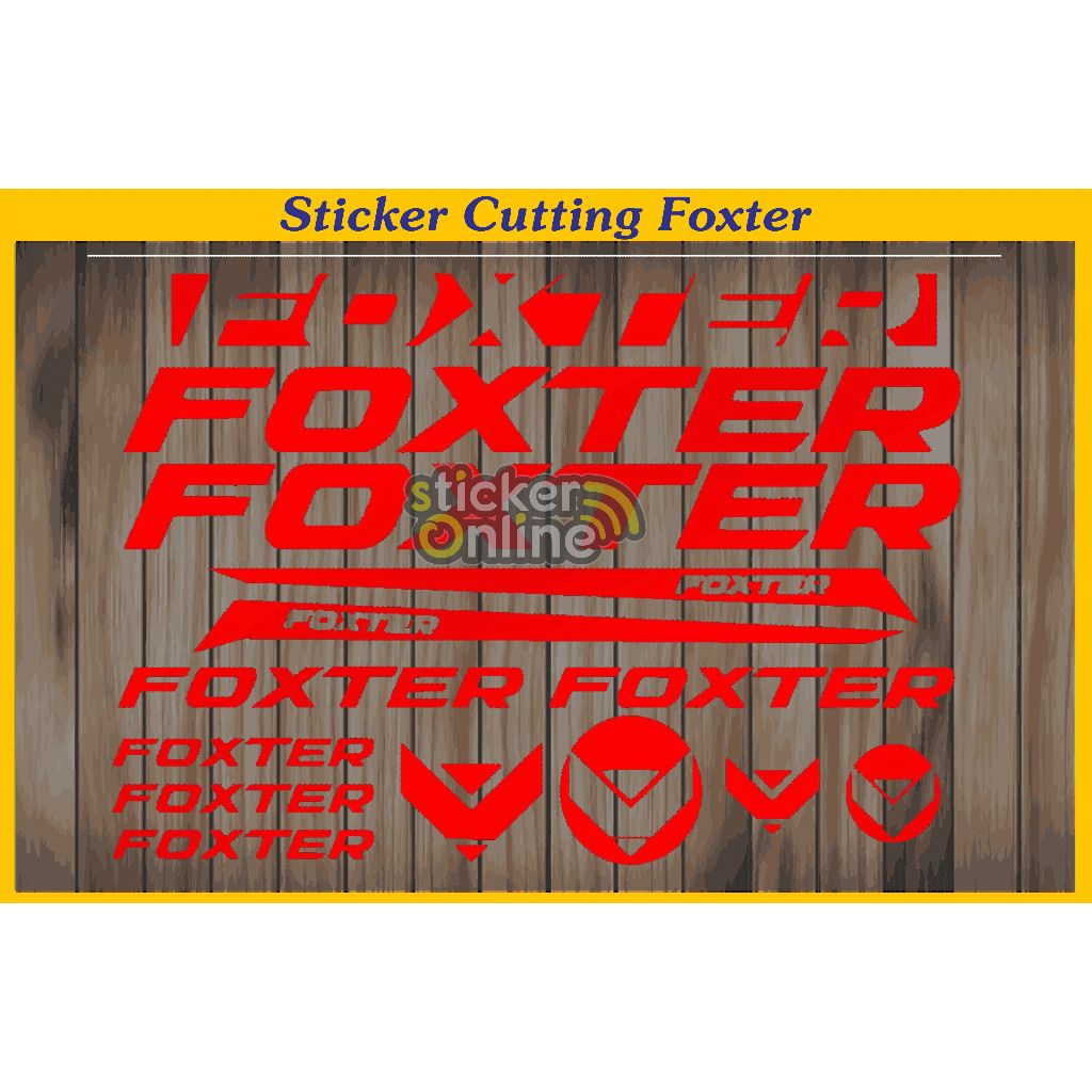 FOXTER MTB STICKER CUTTING FOXTER BIKE STICKER | Shopee Philippines