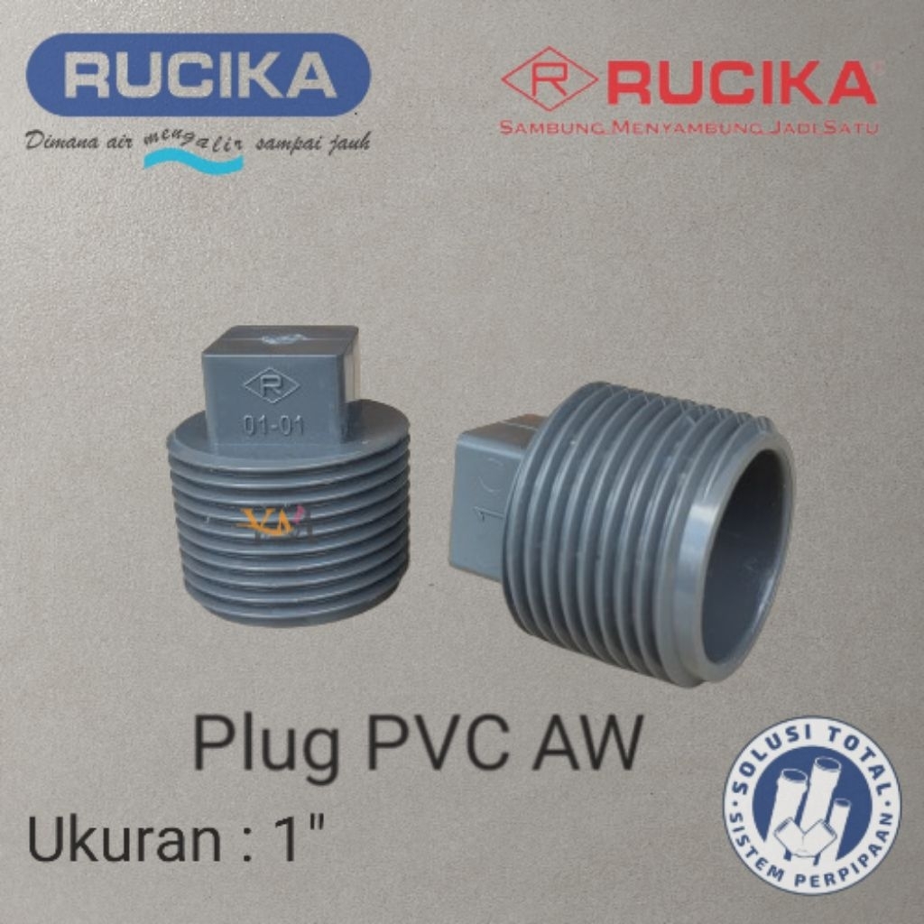 Plug PVC AW Rucika 1 Inch Water Pump Fittings | Shopee Philippines