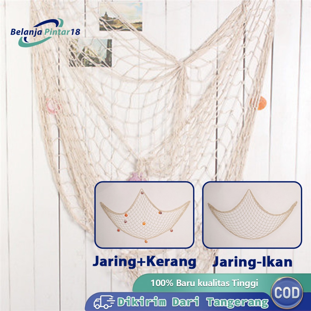 Mediterranean Style Fishing Net Wall Decoration High Quality Hemp Rope ...