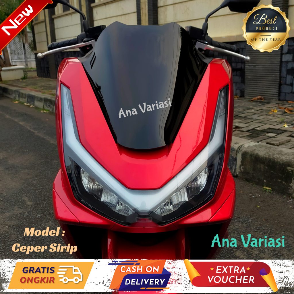 Visor PCX 160 2025 Abs Cbs Roadsync Flat Model Whindshield Honda PCX ...