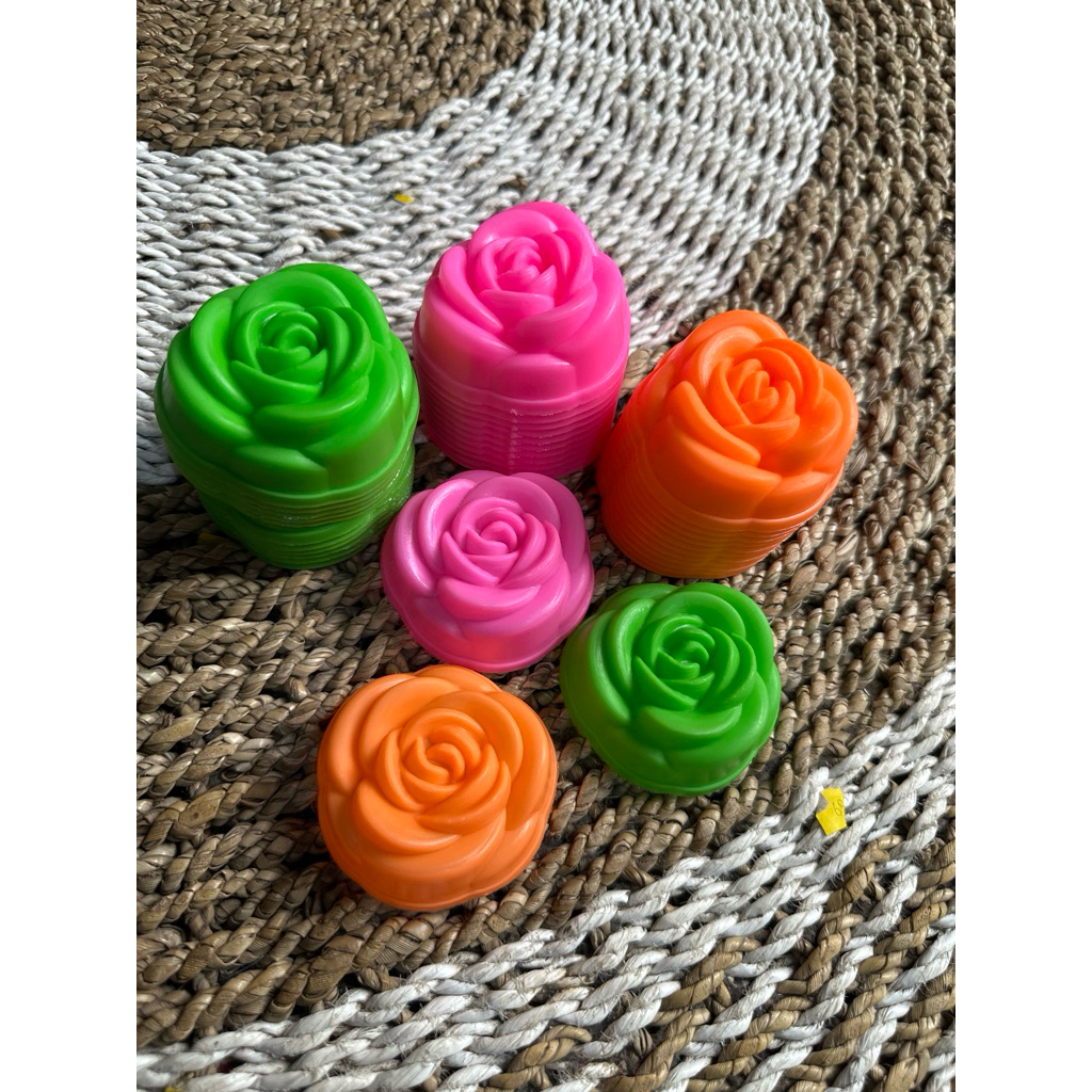 MAWAR ROSE STEAMED BALL MOLD APEM MOLD ROSE JELLY MOLD 36 pcs | Shopee ...