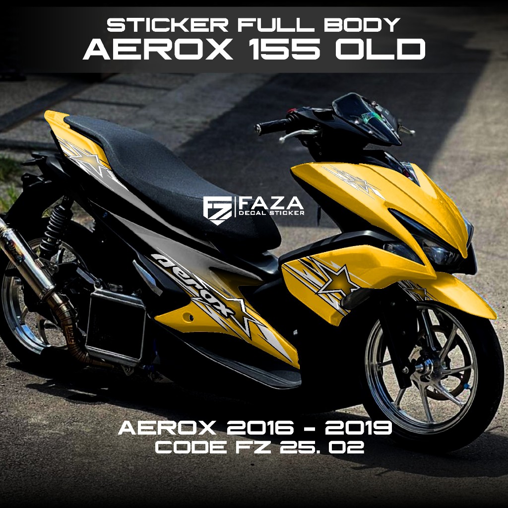 Decal Sticker Yamaha Aerox 155 Old Full Body Graphic Gradient Latest FZ ...